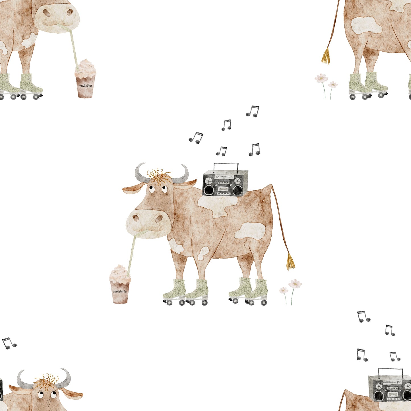 Rollercow loves milkshake white