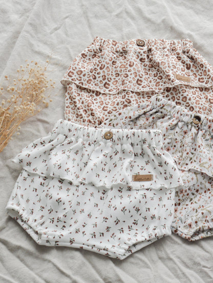 Bloomers mit Rüsche - Blütenwiese