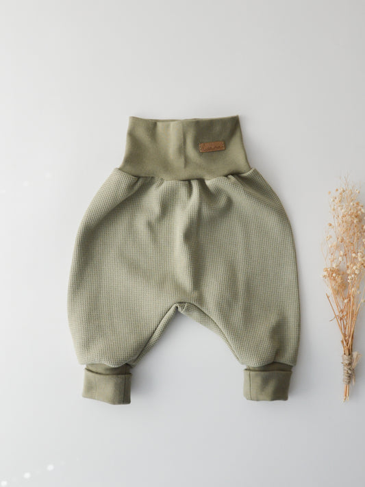 Pumphose Waffel Olive