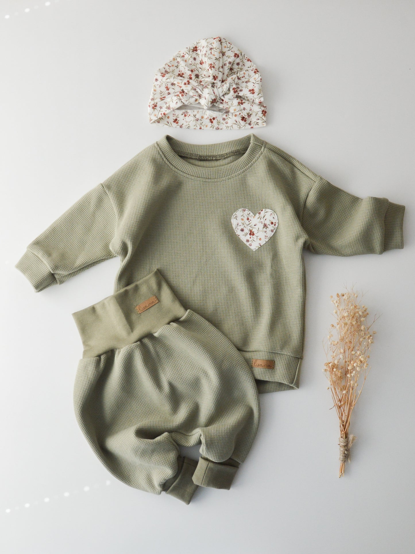 Pumphose Waffel Olive