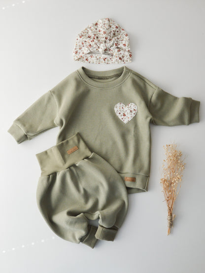 Pumphose Waffel Olive